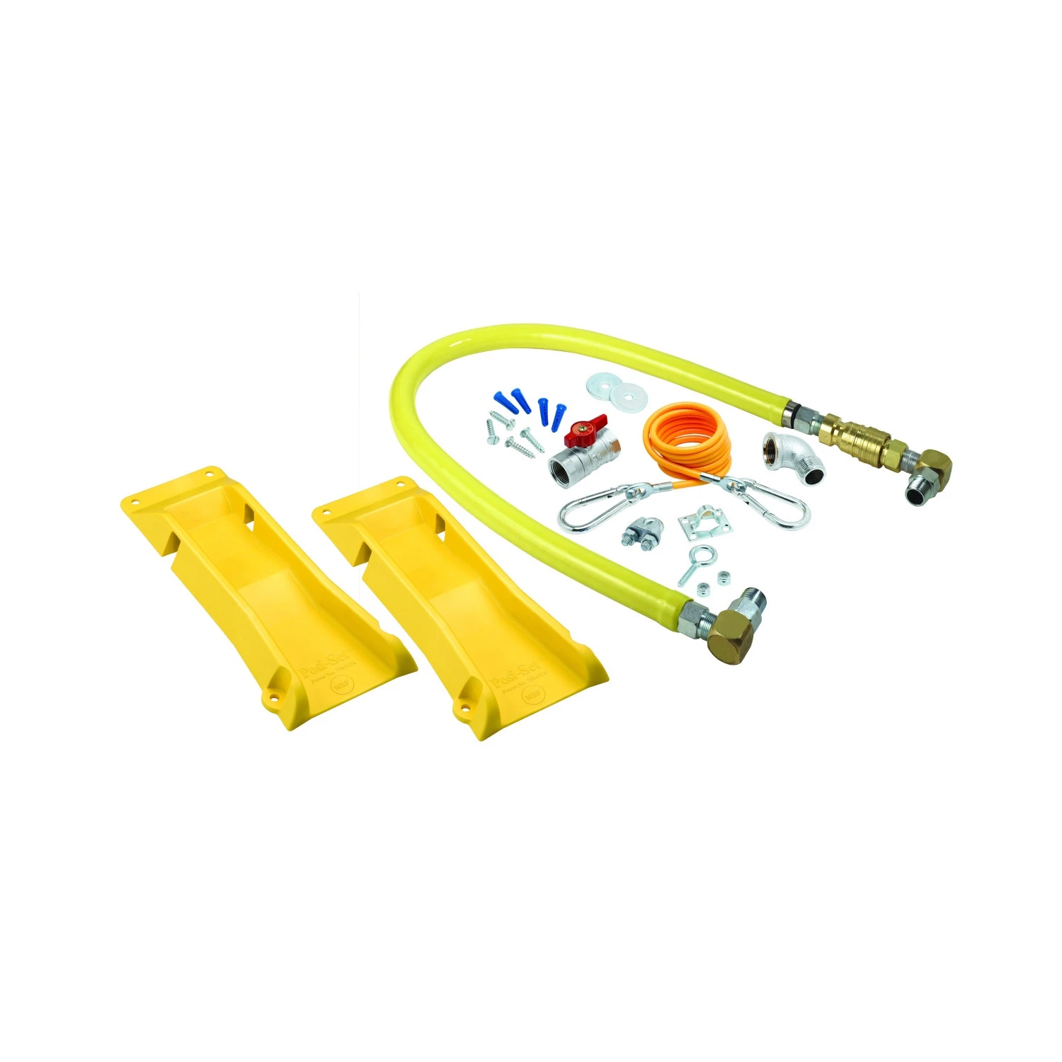 T&S HG-4D-60SK-PS Gas Hose And Posi-Set, W/Quick Disconnect, 3/4 Inch Npt, 60 Inch Long | AV9YHQ