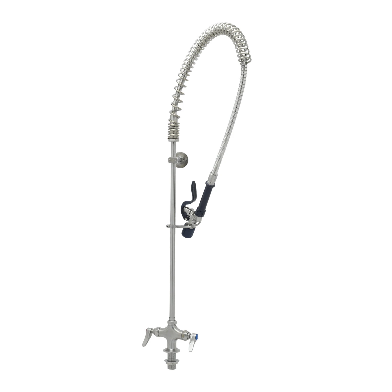 T&S S-0113-BJ Pre-Rinse Unit, Single Hole Base, Flex Lines, Wall Bracket, Stainless Steel | CL6VHJ
