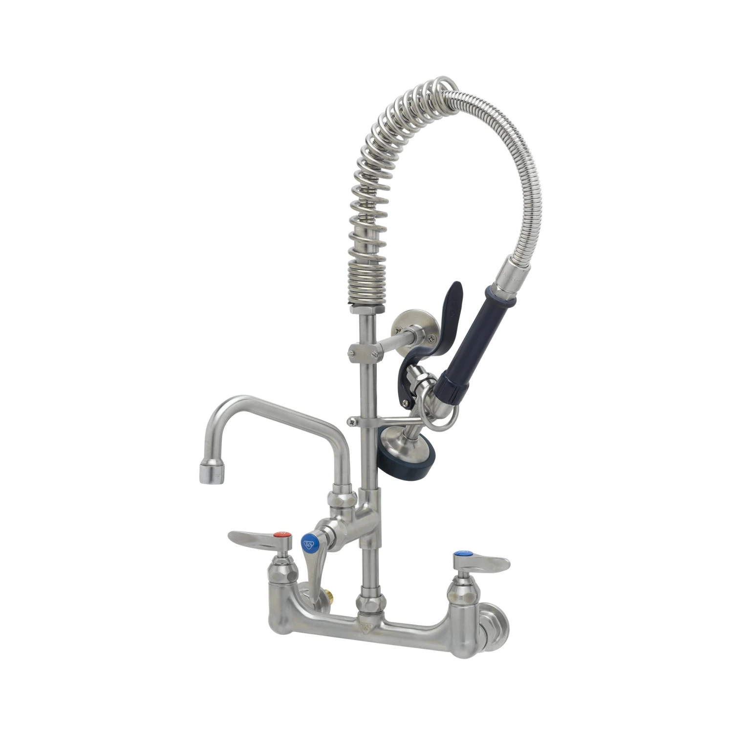 T&S SMPK-8WLN-06 Mini Pre Rinse Unit, 8 Inch Wall Mount Faucet, 6 Inch Swing Nozzle, Wall Bracket | CL6VLE
