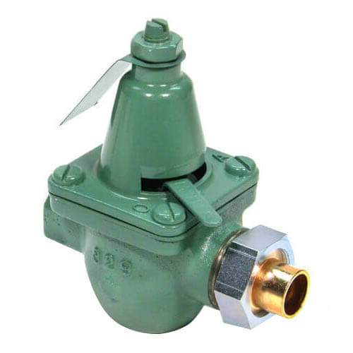 Pressure Reducing Valve, FNPT Union x FNPT, 3/4 Inch Size, Brass