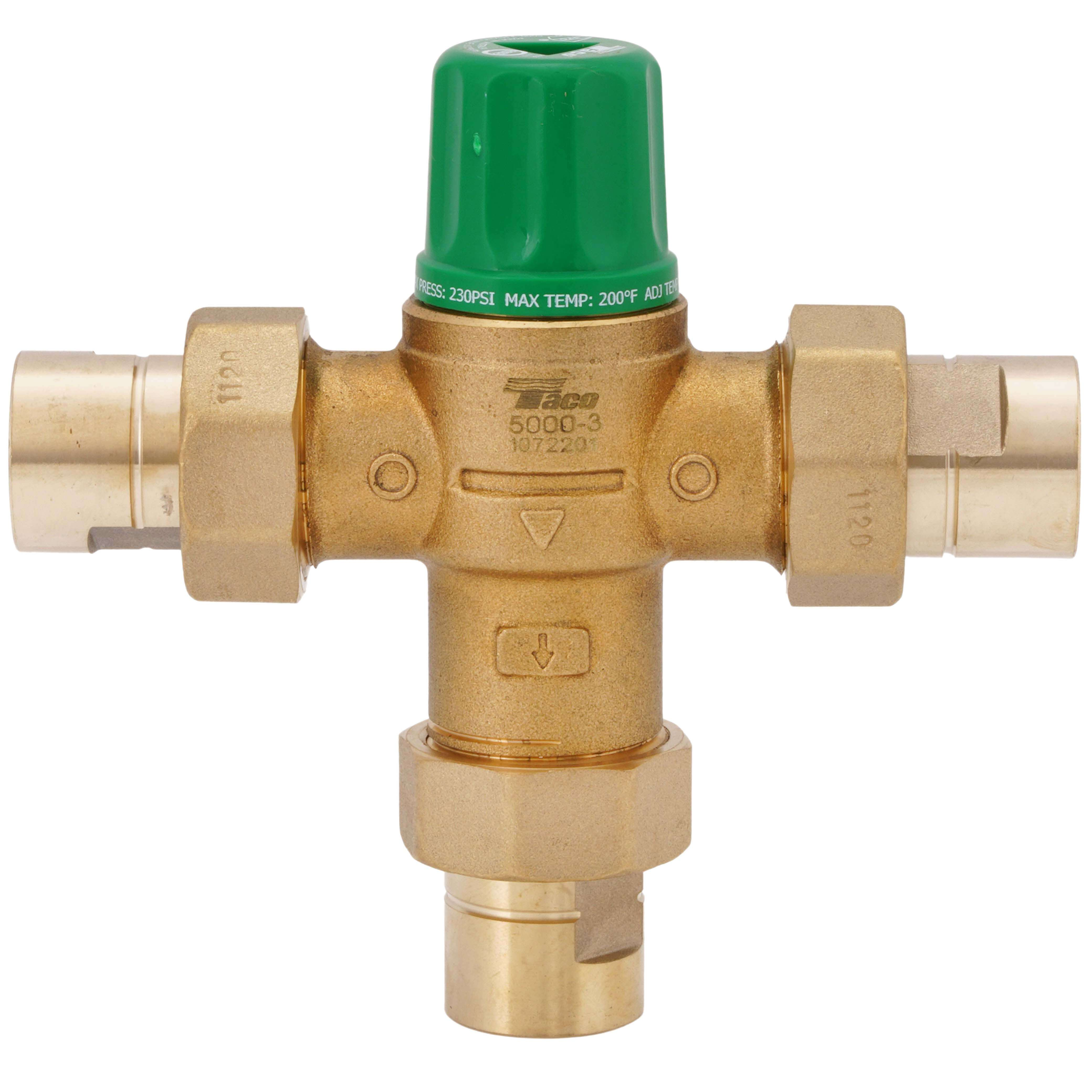 Mixing Valve Low Lead, 1/2 Inch NPT Union