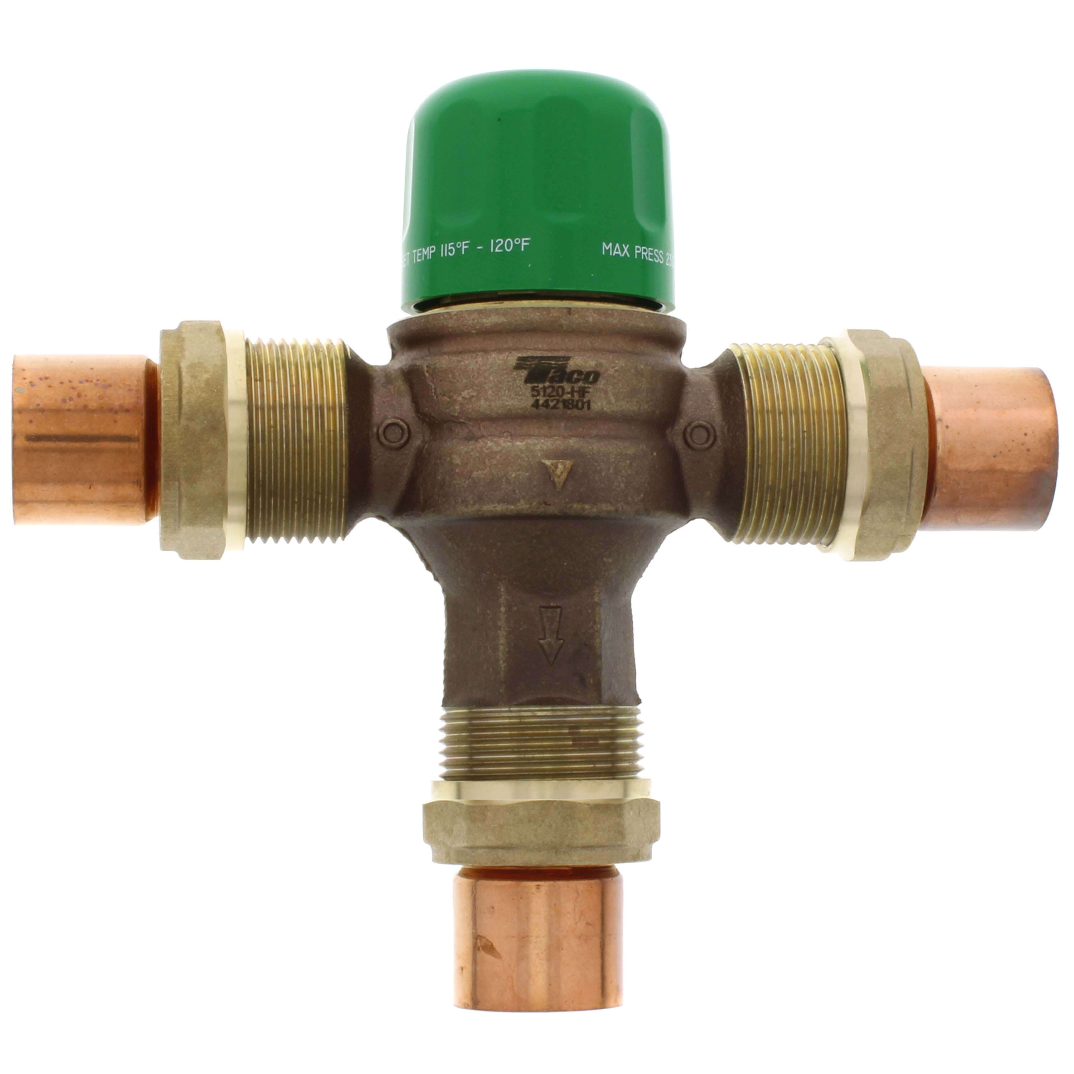 High Flow Mixing Valve, Low Lead, 1 Inch Sweat Union
