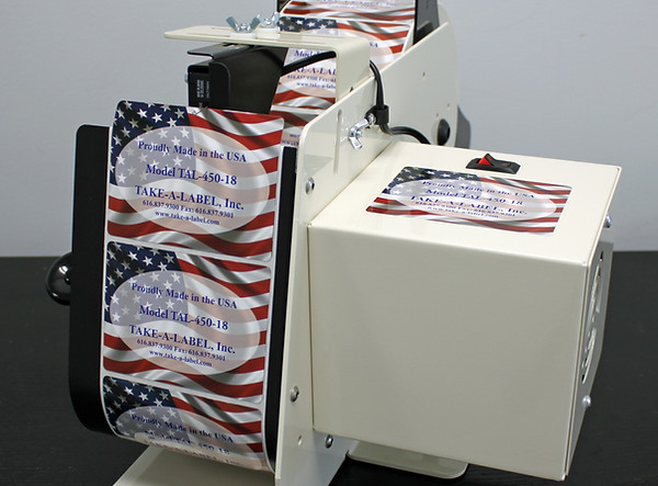 TAKE-A-LABEL  TAL-450 Electric Label Dispenser, 4.5 Inch x 25 Inch Max. Label Size, 110V AC | CJ4PDY 45130