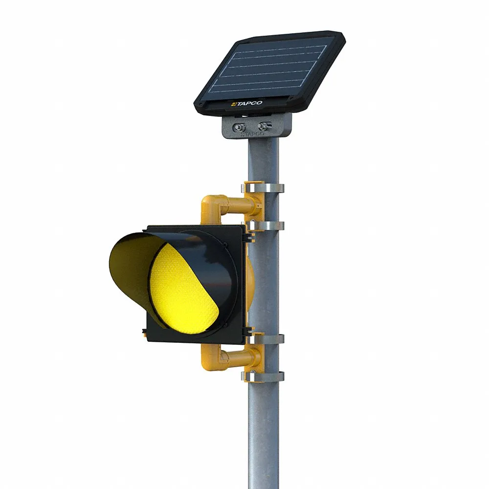 Amber Traffic Beacon, Yellow Polycarbonate Housing
