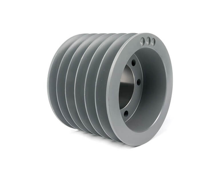 Classical V-Belt Sheave, Cast Iron, B Type Belt, 5.2 inch Datum Dia.