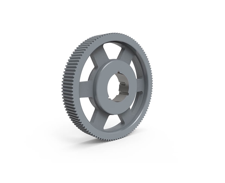 TB WOODS 14MPC112S37 QT Power Chain II Belt Sprocket, Cast Iron, 8.75 inch Hub Dia., 37mm Belt Width | AM9JWP