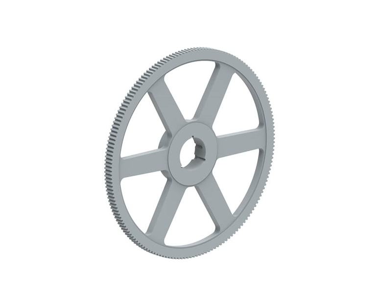 TB WOODS 14MPC90S20 QT Power Chain II Belt Sprocket, Cast Iron, 8.75 inch Hub Dia., 20mm Belt Width | AX4HZX