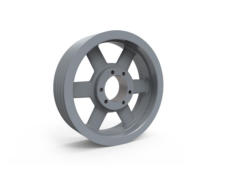 TB WOODS 2004D Classical V-Belt Sheave, Cast Iron, D Type Belt, 20 inch Datum Dia. | CD6PVP