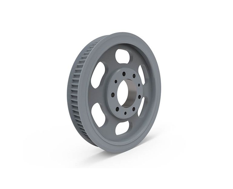 TB WOODS P8014M55 Synchronous Plus Belt Sprocket, Cast Iron, 7.38 inch Hub Dia., 55mm Belt Width | AK6FKQ