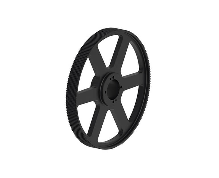 TB WOODS W14414M90 QT Power Chain Belt Sprocket, Cast Iron, 10.5 inch Hub Dia., 90mm Belt Width | AK6XGV