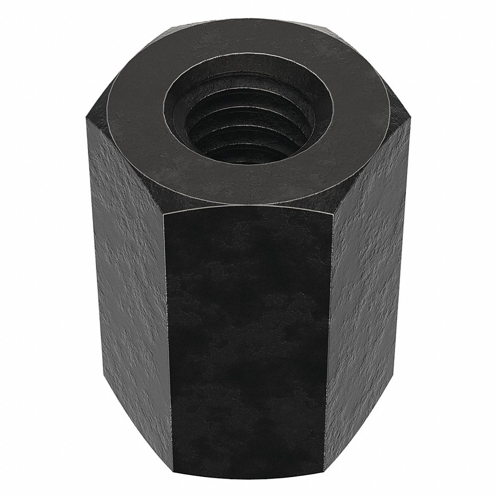 TE-CO 41503 Coupling Nut, Black Oxide, 3/8-16 Inch Size | AC4BTJ 2YHD5