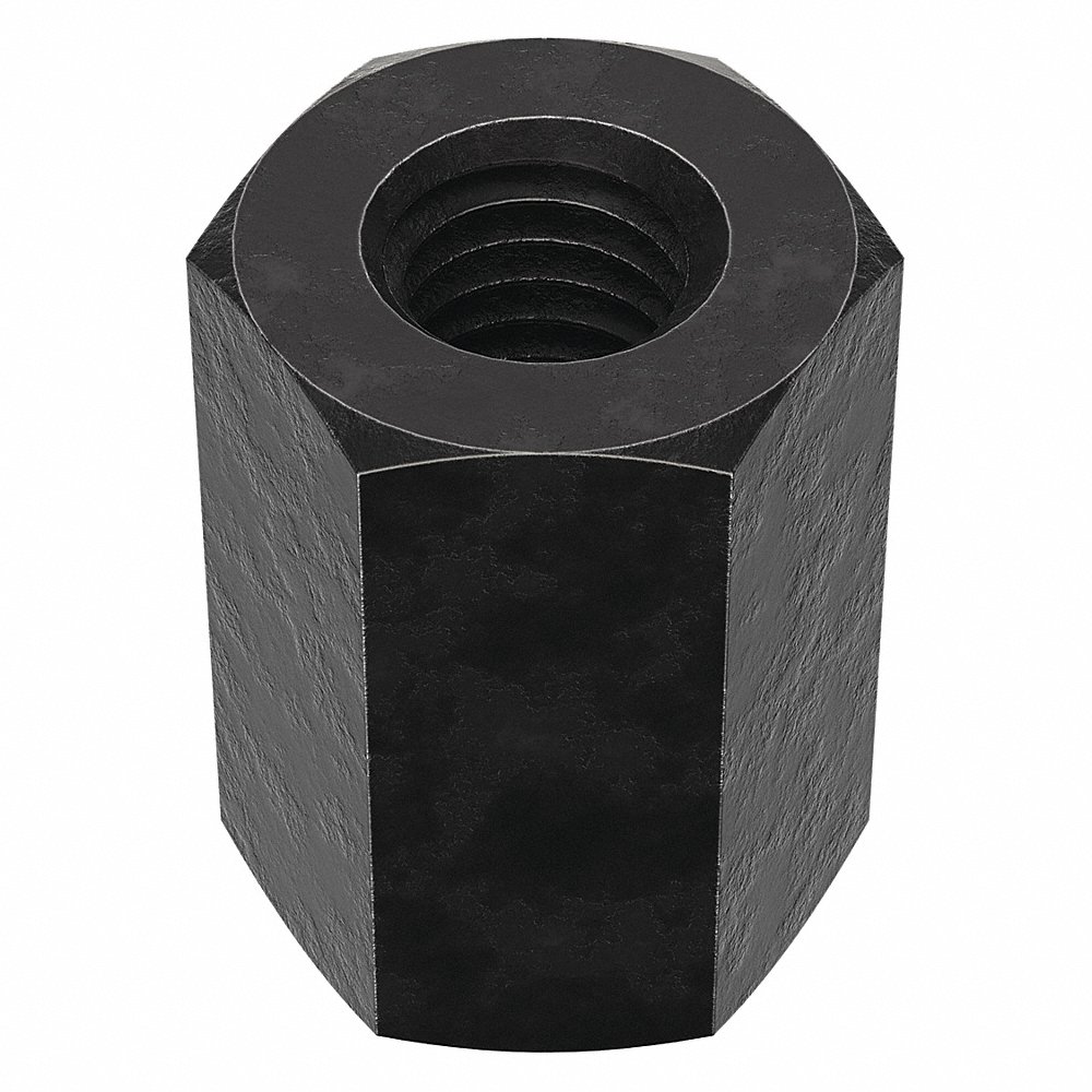 TE-CO 41505 Coupling Nut, Black Oxide, 1/2-13 Inch Size | AC4BTK 2YHD6