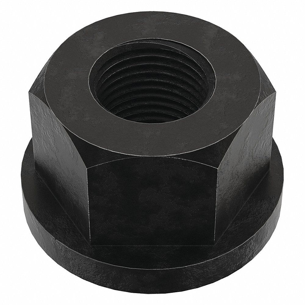 TE-CO 41706 Nut, 12L14 Grade Black Oxide, 5/8-18 Thread Size | AC4BUC 2YHF4
