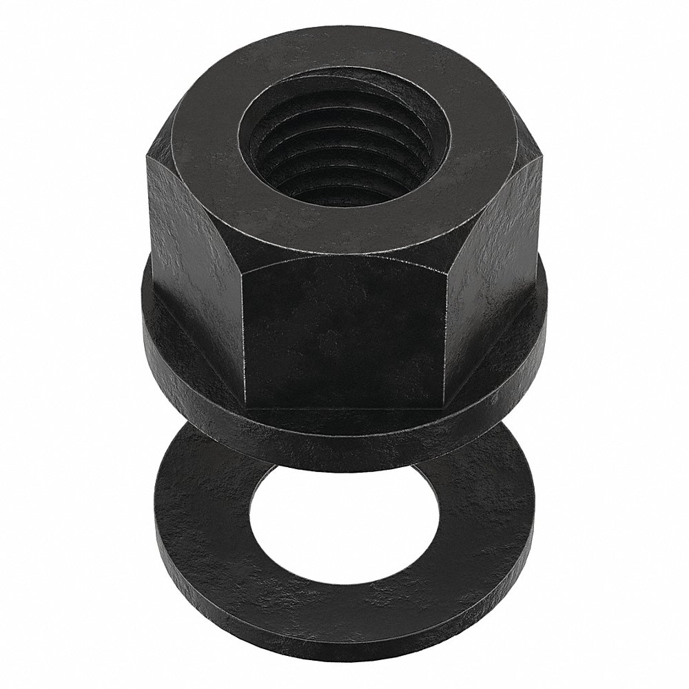 TE-CO 41909 Spherical Nut, 12L14 Grade Black Oxide, 1-8 Thread Size | AC4BUK 2YHG4