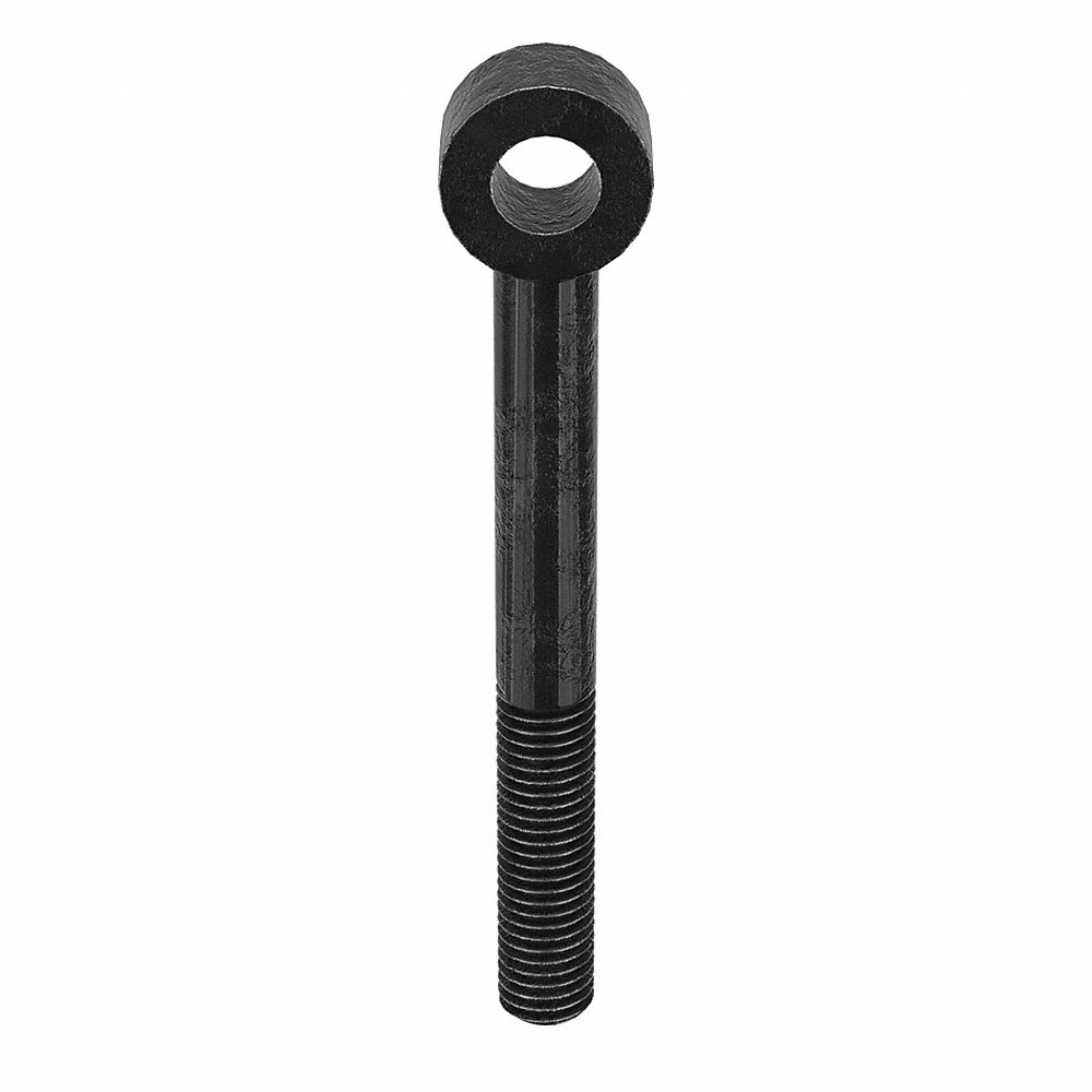 Eye Bolt, 5/8 In - 11 Thread Size, Steel, 6 In Lg. From Ream Center, 2 1/2 In Thread Lg.