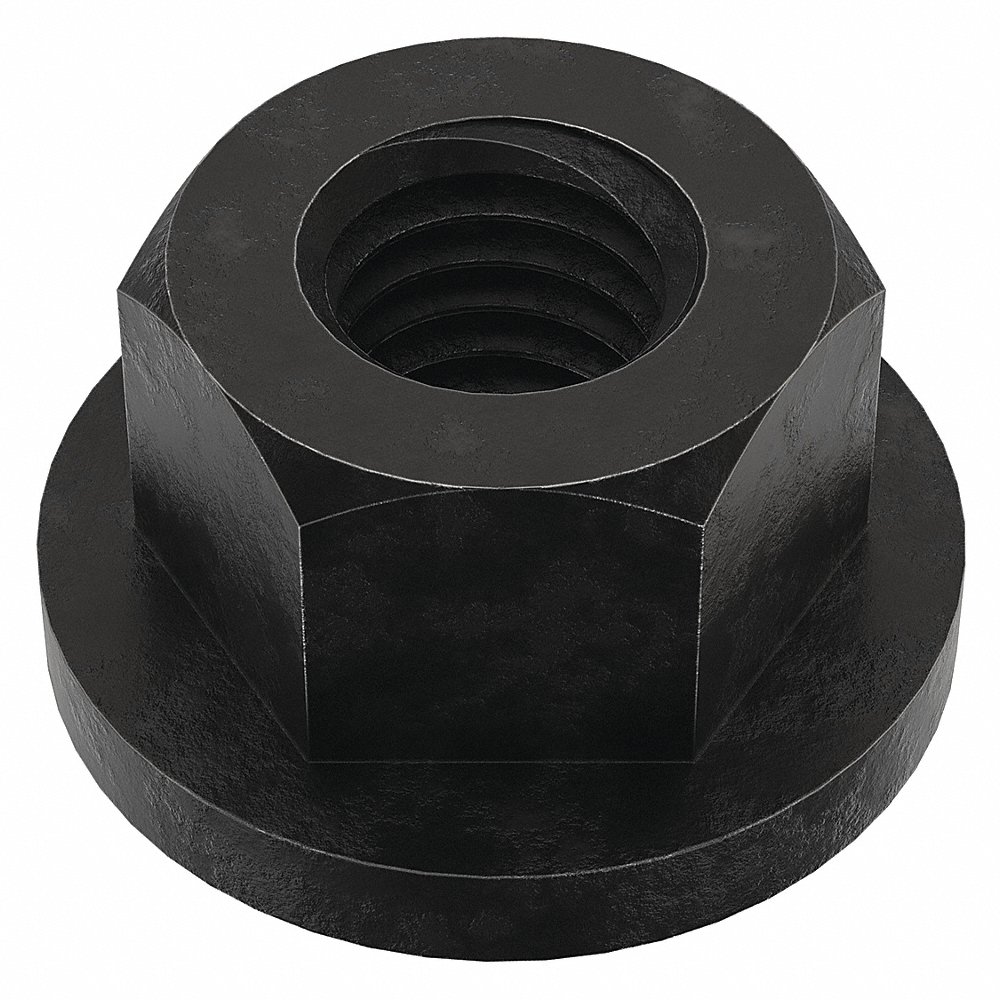 TE-CO 61602 Nut, 12L14 Grade Black Oxide, M8 X 1.25 Thread Size | AC4CAP 2YJC9