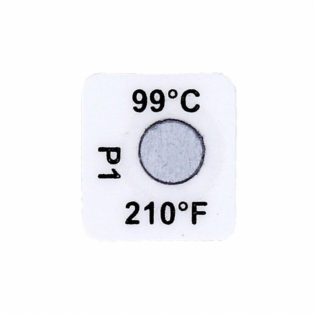 TEMPIL 26261 Non Reversible Temp Indicator, Vertical Strip, 1 Point, 210 Deg. F, 99 Deg. C, 210Pk | CJ2XJN 52HR31