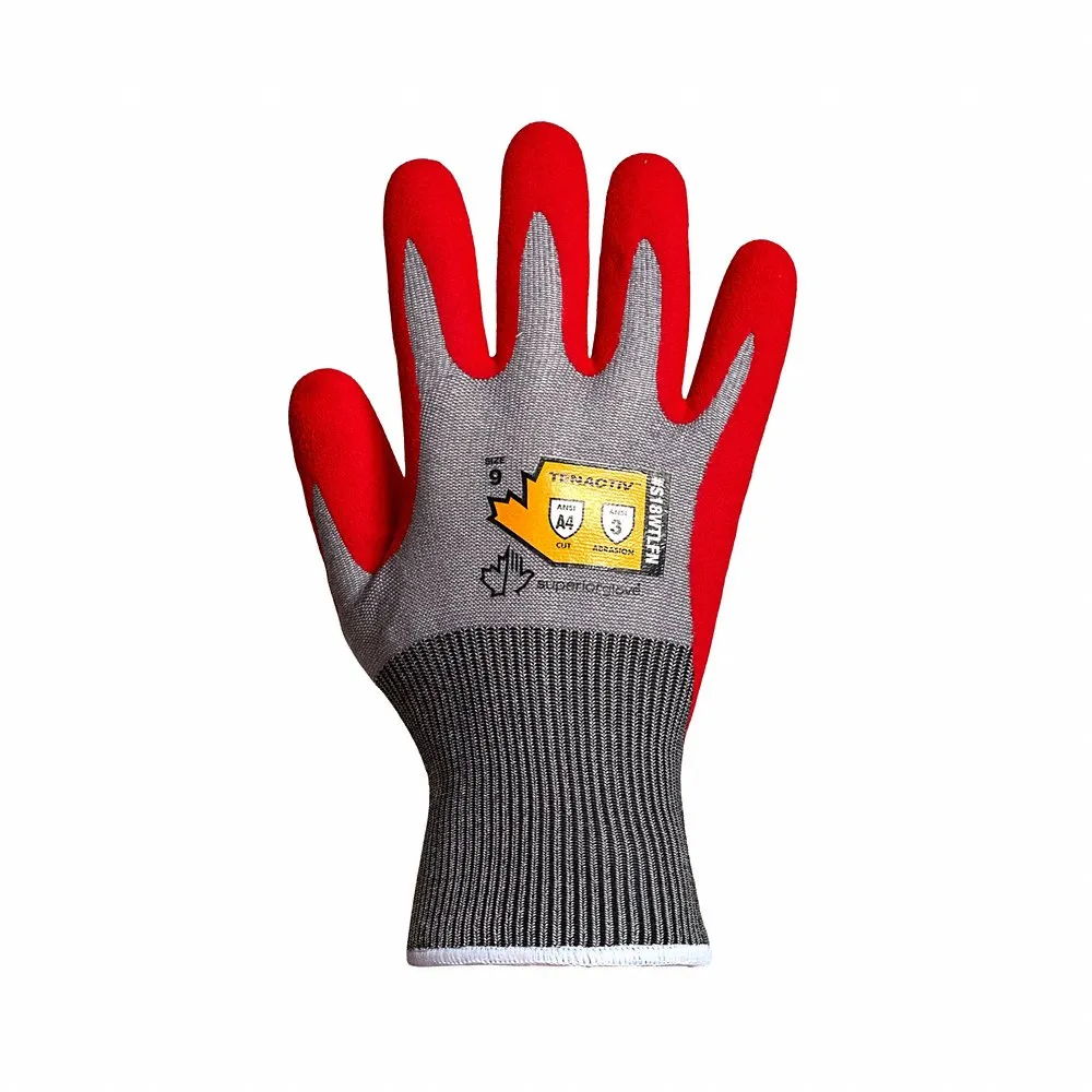TENACTIV S18WTLFN-8 Work Gloves, M 8, Palm, Dipped, Foam Nitrile, 14 Deg F Min Temp, TenActiv 18 ga, 1 PR | CU6FHD 793WH3