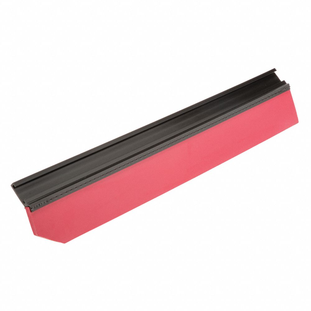 Side Squeegee Blade, Rubber, 26 5/8 Inch Lg, 5 5/8 Inch Wd, Red