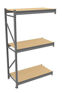 TENNSCO BU-482484PA Bulk Storage Rack Adder, Particleboard Decking, 24 x 48 x 84 Inch Size | CH3HEK