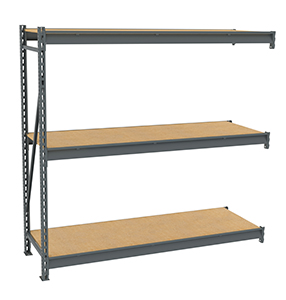 TENNSCO BU-722472PA Bulk Storage Rack Adder, Particleboard Decking, 24 x 72 x 72 Inch Size | CH3HEH