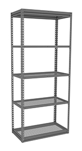 TENNSCO ZM7-3618S-5PD Shelving Starter Unit, 36 x 18 x 84 Inch Size, Perforated Steel | CH3GQU