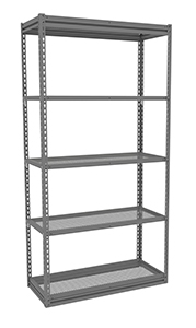 TENNSCO ZM7-4218S-5PD Shelving Starter Unit, 42 x 18 x 84 Inch Size, Perforated Steel | CH3GQV