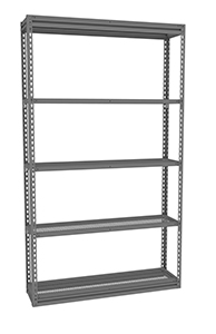 TENNSCO ZM7-4812S-5PD Shelving Starter Unit, 48 x 12 x 84 Inch Size, Perforated Steel | CH3GQT