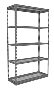TENNSCO ZM7-4818S-5PD Shelving Starter Unit, 48 x 18 x 84 Inch Size, Perforated Steel | CH3GQW