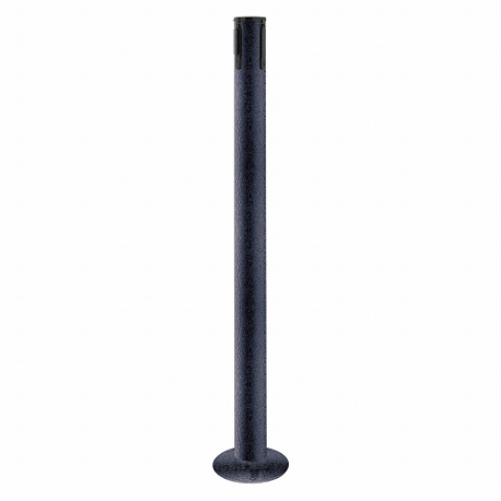 TENSABARRIER 889R-33-89-RCV Single Belt Receiver Post, 36 1/2 Inch Height, Mild Steel, Black Wrinkle | CU6JMA 30RF45