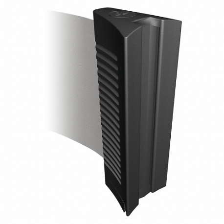 Standard Belt End, Black, Unfinished, 2 Inch Height, 1 1/2 Inch Width