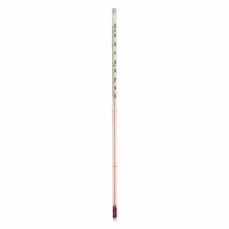 THERMCO ACC711SSC Liquid Inch Size Glass Thermometer, Safety Coated, 305 mm Length. x 76 mm I mmersion, NIST | CU6KZY 5ZPG0