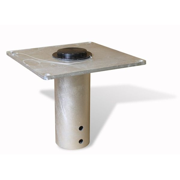 THERN 5BF5G Socket Base For Portable Davit Crane, Flush Mount, Galvanized | CY3KYF