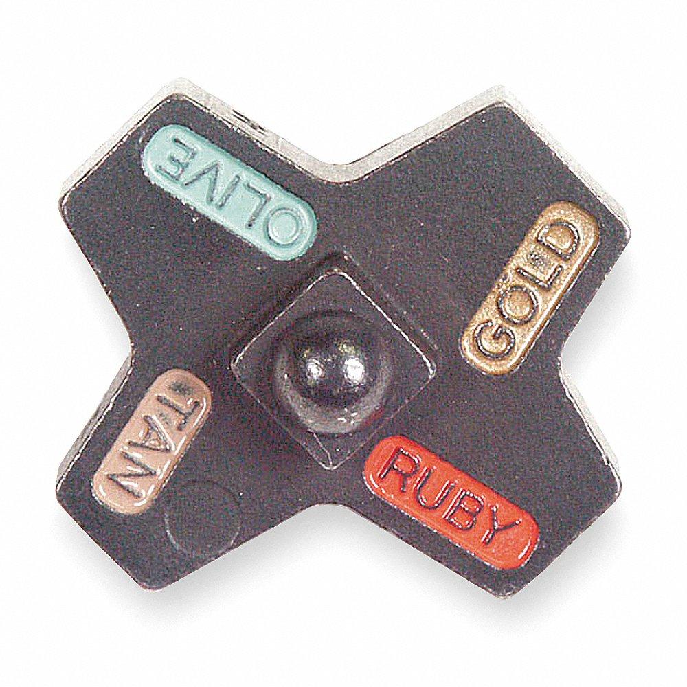 THOMAS & BETTS 13457 Upper and Lower Crimping Die, Gold/Olive/Ruby/Tan | CJ3RVD 3LJ73
