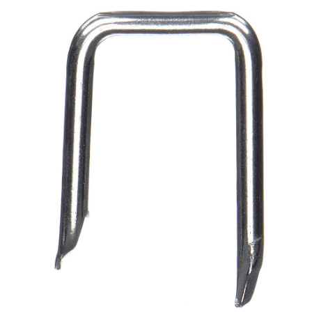 Cable Staple, Silver, 1 In Size, Steel