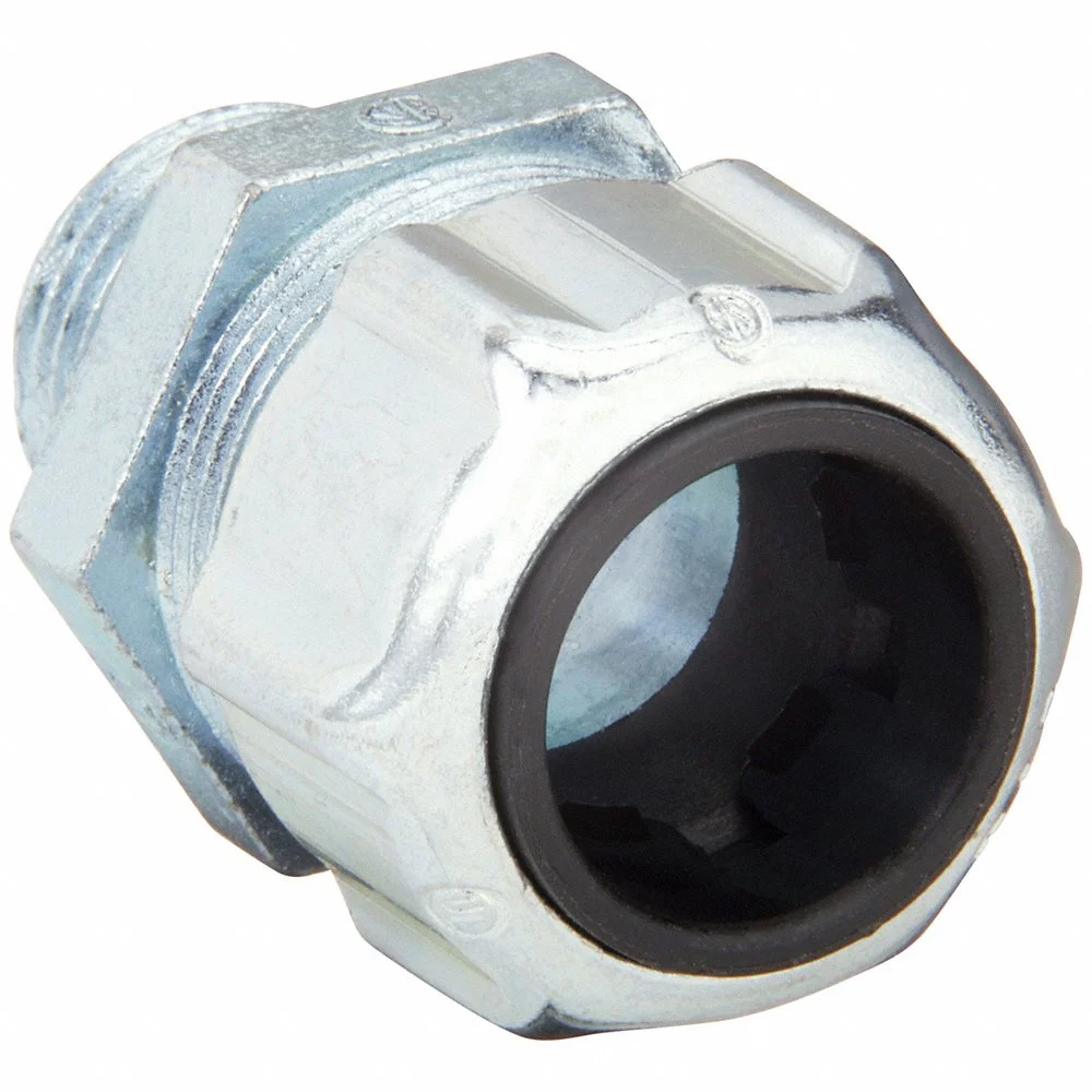 THOMAS & BETTS 2922 Liquid Tight Cord Connector, Steel, 1/2 Inch MNPT, 0.50 To 0.75 Inch Cord Dia. | BK8WDA 2DDG6