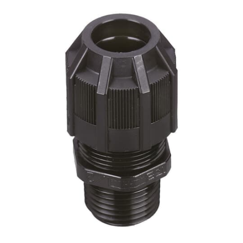 Liquidtight Strain Relief Connector, Straight, 3/4 Inch NPT Thread