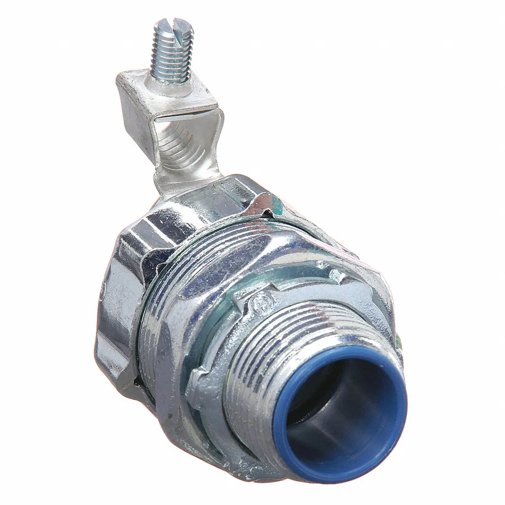 THOMAS & BETTS 5335GR Liquid Tight Conduit Fitting, Steel/Iron, 1 1/4 Inch Size, Insulated, Straight | BL9WZV 2DDV4