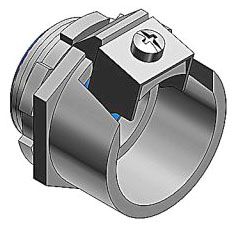 THOMAS & BETTS TCF050-27SS6 Tite Bite Cable Connector, 2-1/2 Inch Size | BK9QMV