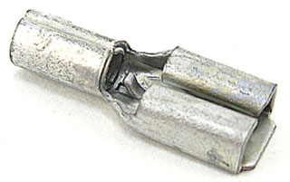 THOMAS & BETTS F9021 187 Female Disconnect, Non-Insulated, 16-14 AWG Wire | BK9FVD