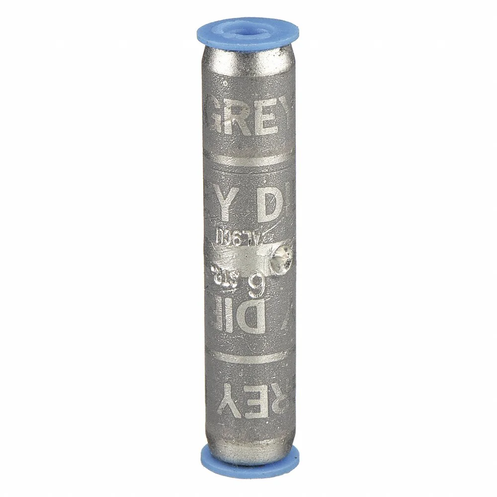 THOMAS & BETTS 60507 Long-Barrel Splice, 6 AWG Wire Gauge, Gray, 29 Die Code, 1.63 Inch Length | CJ2TMX 3LN05