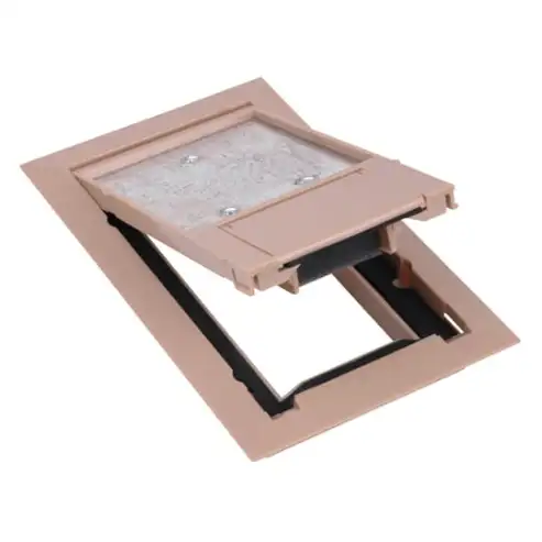 Recessed Service Floor Box Cover, Length 8-1/8 Inch, Width 5-1/8 Inch, Beige