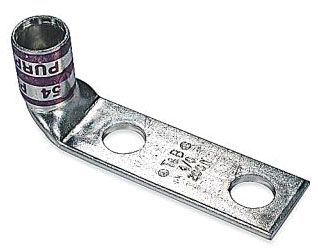 THOMAS & BETTS BGA075-14-4 Copper Lug, 2 Hole, 600V To 35Kv Rating, Purple, 4/0 Awg | BK9CZR