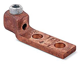 THOMAS & BETTS C350M Lug, 2 Hole, Copper, 2/0-4/0 Awg Wire | BK9DLE