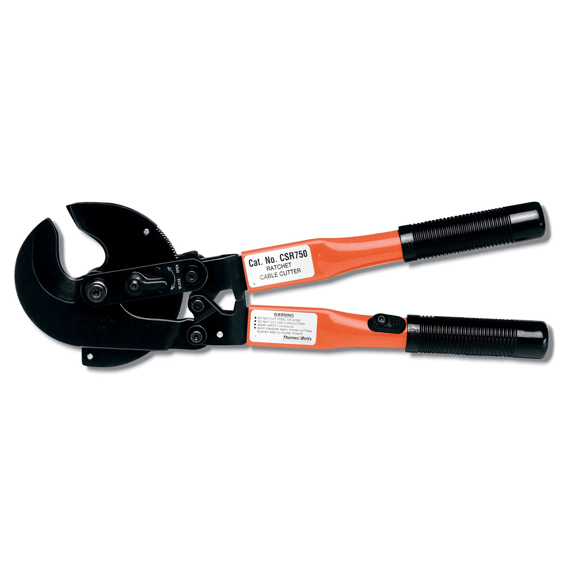 Cable Cutter, 750 Kcmil Cable/Wire Size, Heavy Duty Type, Palm Grip Handle Type