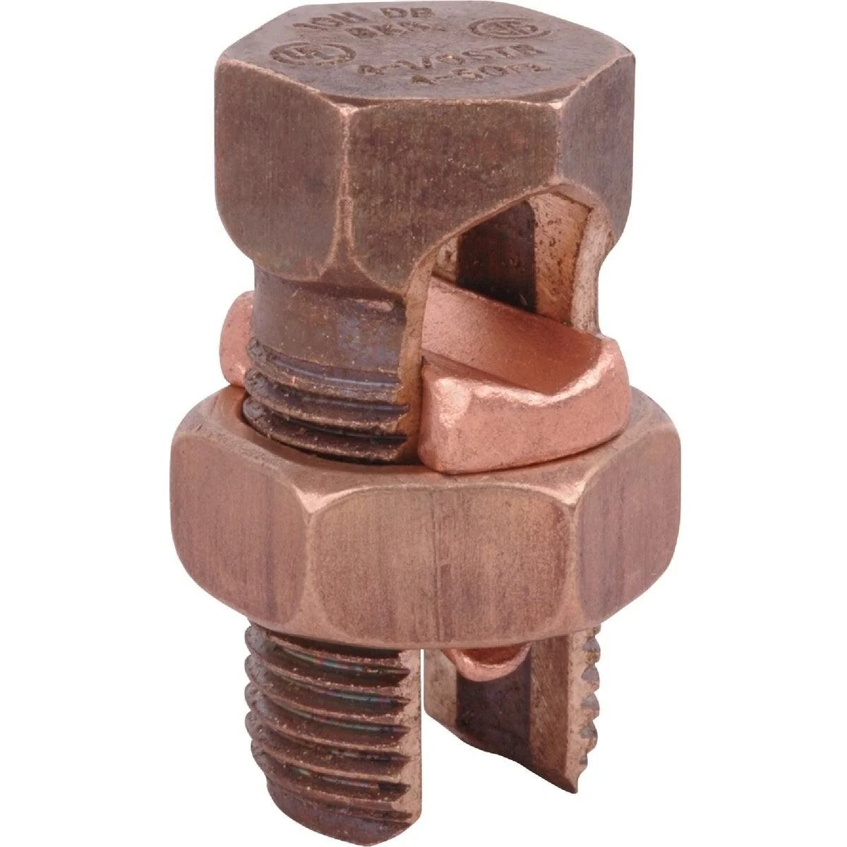 High Strength Split Bolt Connector, Type H, Bronze Alloy, 4 Sol - 8 Sol