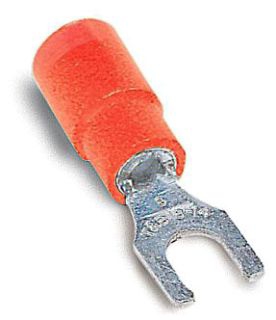 THOMAS & BETTS F9027 Locking Fork Terminal, Insulated, 22-16 AWG Wire | BK9FVT