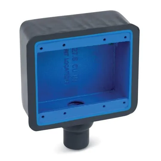 Ocal Device Box, Fd Dead End Deep Style Type, Dark Gray, Iron, 3/4 In Hub Size