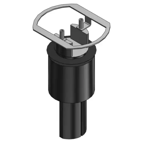 Poke-through base unit for low voltage only, no junction box