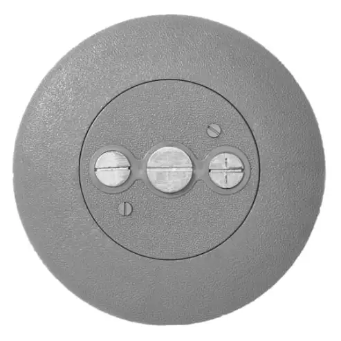 Poke-Through Cover, 7 Inch Diameter, 1/2 Inch and 3/4 Inch Threaded Hubs
